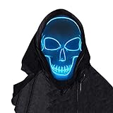SOUTHSKY LED Maske Leuchtend Schädel Maske mit Led Licht Totenkopf...
