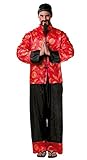 Vegaoo China Kimono-Kostüm für Herren Karnevals-Verkleidung...