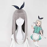 Anime Blend S Kanzaki Hideri Gray Long Straight Wig Cosplay Resistant...
