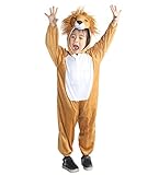 Ikumaal AN73 Löwen-Kostüm An73 für Kinder Karnevalskostüme, Beige,...