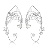 JeweBella Elfen Ohrringe für Damen Silber Elfenohren Manschetten...