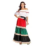 EraSpooky Damen Mexikanerin Senorita Kostüm Faschingskostüme Cosplay...