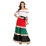 EraSpooky Damen Mexikanerin Senorita Kostüm Faschingskostüme Cosplay...