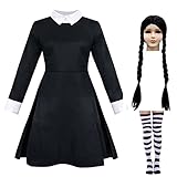 Applysu Wednesday Addams Dress for Kids Girl, Wednesday Carnival...