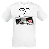Nintendo T-Shirt -L- NES Controller, weiss