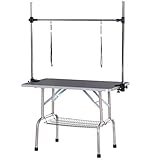 PawHut Trimmtisch Tierpflegetisch Schertisch Pflegetisch mit Unterkorb...
