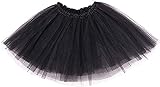 Ancokig Damen Tütü Rock Minirock 4 Lagen Petticoat Tanzkleid...