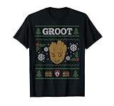 Marvel Groot Guardians of the Galaxy Ugly Christmas Sweater T-Shirt