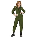 Widmann 88873 Erwachsenenkostüm Kampf Jet Pilot, Grün, L