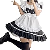 BIBOKAOKE Maid Dress Cosplay Anzug 5 Pcs Damen Maid Outfit für...