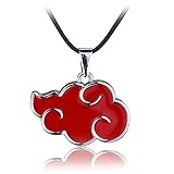 SHOPANTS Klassische Anime Naruto Halskette mit Member-Logo, rote...