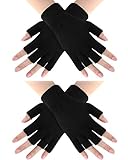 SATINIOR Fingerlose Strick Handschuhe Warme HalbFinger Handschuhe...