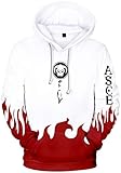 PANOZON Herren Gummimann Hoodie mit 3D Aufdruck janpanische Piraterie...