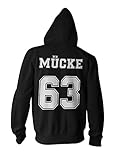 Herren Kapuzenpullover Zipper Hoodie Mücke Buddy Movie Star Film, 63
