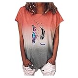 Tshirt Damen Sommer Grosse GröSsen Baumwollshirt Osterhase XXL...