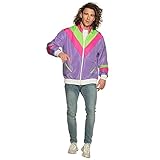 Boland - Kostüm für Erwachsene Trainingsjacke 80er Jahre mit Taschen...