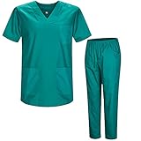 MISEMIYA - Unisex-Schrubb-Set - Medizinische Uniform mit Oberteil und...