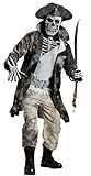 Herren Kostüm Ghost Pirate 3D Halloween Totenkopf-Maske böse Horror...