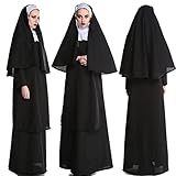 Zilosconcy Mittelalter Kostüm Damen Halloween Jungfrau Maria Kostüm...