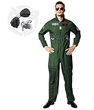 EraSpooky Herren Pilot Kostüm Flieger Faschingskostüme Cosplay...
