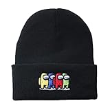 Bonamana Among Us Strickmütze Winter Beanie Mützen Warm halten...