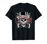 Guns N' Roses Tophat Skull Roses T-Shirt T-Shirt