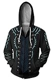 Devil Vergil Cosplay Kostüm Erwachsene Halloween Spiel Druck Hoodie...