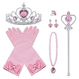 Vicloon Prinzessin Kostüme Eisprinzessin Set of 9, ELSA Handschuhe,...