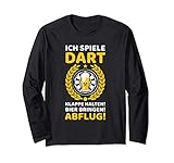 Ich spiele Dart. Dart Scheibe Darts Kostüm Hemd Outfit Langarmshirt