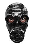 Gasmaske schwarz Maske des Grauens aus Latex - Erwachsenen Horror...