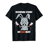 'Irgendwas stimmt mit Hasi nicht' Halloween Kostüm Humor T-Shirt