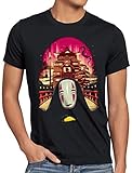 style3 Ohngesicht Herren T-Shirt zauberland Reise Anime Manga Chihiro,...