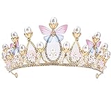 COKDEZ Prinzessin Tiara Kristall Schmetterling Stück Kinder...