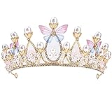 COKDEZ Prinzessin Tiara Kristall Schmetterling Stück Kinder...