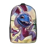 NIUXICH League of Legends Jungen Schulrucksack Fizz 3D Gedruckt Unisex...