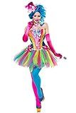 Generique - 80137-066-026 Candy Clown-Kostüm für Damen Bonbons bunt...