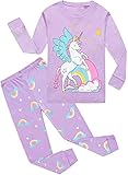 CM-Kid Schlafanzug Mädchen Lang Kinder Pyjama Set Baumwolle Frühling...