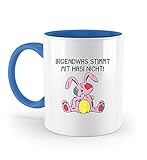 Galeriemode Irgendwas stimmt mit Hasi nicht - Zweifarbige Tasse...
