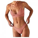 callmo Bikini Damen GroßE Groß,Damen Badeanzug Rüschen Strandmode...