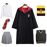 Kinder Hermione Granger Gryffindor Uniform Cosplay Kostüm Umhang Film...
