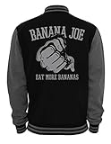 Banana Joe Original 2-Tone Collegejacke #3 - Schwarz-Grau XL
