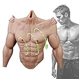 ZhiLianZhao Macho Realistische Silikon Muskelanzug, Enhancer Brust...