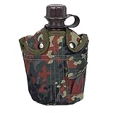 Mil-Tec Unisex – Erwachsene Flasche-14505021 Flasche, Flecktarn,...