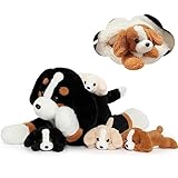 MorisMos Berner Sennenhund Kuscheltier XXL mit 4 Babys im Bauch, groß...