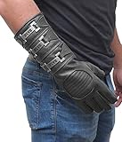 Anakin Skywalker Stulpen-Kostüm aus echtem Leder, braun, rechter...