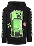 Minecraft - Hoodie schwarz - Jungen schwarz Hoodie Spiel Kinder Hoodie...