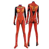 PUYYDS Halloween Frau Asuka Cosplay Kostüm Zentai Fullbody Anime Eva...