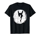 Hasenpuppe Shadow Rock On Heavy Metal Teufelshörner Musik T-Shirt