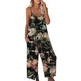 sutelang lurryly Latzhose Damen Jumpsuit Sommer, Schlümpfe Kostüm...