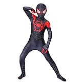 PANHEN Spider-Boy Miles Morales Overall Kinder 6-7 Jahre Spiderman...